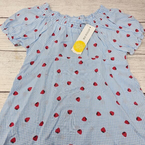 NWT Stitchfix Strawberry Blue Blouse size 5T - Picture 3 of 4
